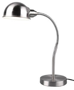 Lampada da Tavolo da Interno Attacco E27 in Metallo Nickel Opaco