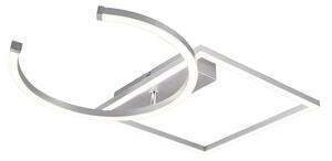 Plafoniera da Interno a LED SMD in Metallo Alluminio spazzolato