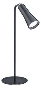 Lampada da Tavolo USB da Interno a LED SMD in Metallo Nero Opaco