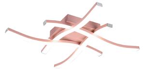 Plafoniera da Interno a LED SMD in Metallo Oro rosa