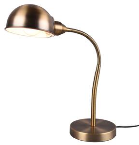 Lampada da Tavolo da Interno Attacco E27 in Metallo Ottone anticato