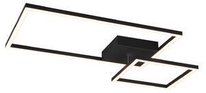 Plafoniera da Interno a LED SMD in Metallo Nero Opaco