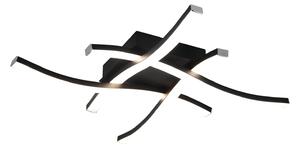 Plafoniera da Interno a LED SMD in Metallo Nero Opaco