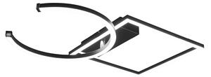 Plafoniera da Interno a LED SMD in Metallo Nero Opaco