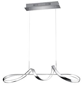 Lampada a Sospensione da Interno a LED SMD in Metallo Cromo