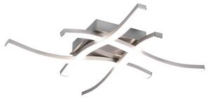 Plafoniera da Interno a LED SMD in Metallo Nickel Opaco