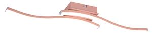 Plafoniera da Interno a LED SMD in Metallo Oro rosa