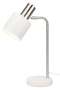 Lampada da Tavolo da Interno Attacco E14 in Metallo Bianco Opaco