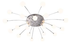 Plafoniera da Interno a LED in Metallo Nikel Satinato