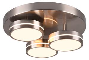 Plafoniera da Interno a LED in Metallo Nichel Satinato