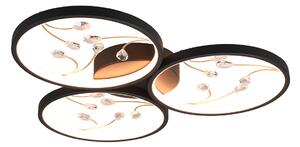 Plafoniera da Interno a LED in Metallo Nero Opaco