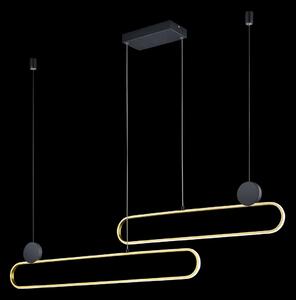 Lampada a Sospensione da Interno a LED in Metallo Ottone Opaco