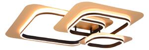 Applique da Interno a LED in Metallo Nero e Oro
