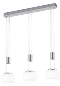 Lampada a Sospensione da Interno a LED in Alluminio Nichel Satinato
