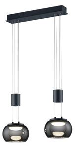 Lampada a Sospensione da Interno a LED in Alluminio Nero Opaco
