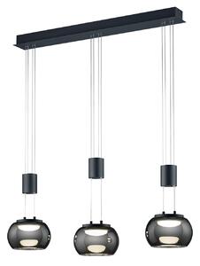 Lampada a Sospensione da Interno a LED in Alluminio Nero Opaco