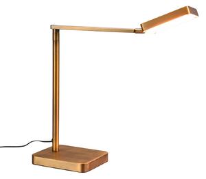 Lampada da Tavolo da Interno a LED in Metallo Ottone antico