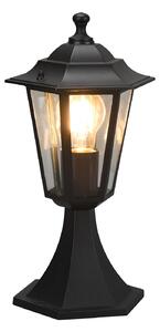 Lampada Palo da Esterno Attacco E27 in Alluminio Nero Opaco