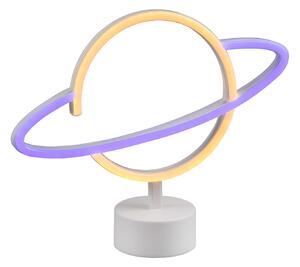 Lampada da Tavolo da Interno a LED in Plastica Bianco