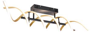 Lampada a Sospensione da Interno a LED in Alluminio Ottone Opaco