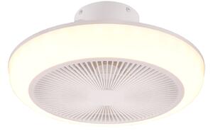 Plafoniera con Ventilatore da Interno a LED Ø46 cm Plastica Bianca