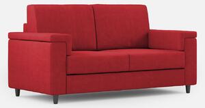 Divano 2 Posti 148x85x85 cm Marrak in Tessuto Rosso