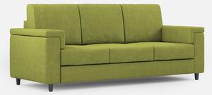 Divano 3 Posti 208x85x85 cm Marrak in Tessuto Verde