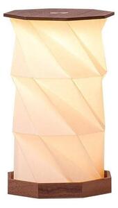 Decorazione luminosa colore naturale scuro con ricarica USB ø 12 cm Twist Hexagon – Gingko