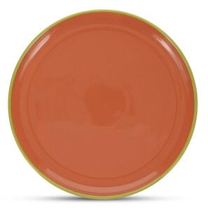 Piatto verde/arancione in gres ø 26 cm Duo – ONA