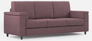 Divano 3 Posti 208x85x85 cm Marrak in Tessuto Prugna