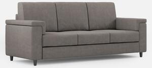 Divano 3 Posti 208x85x85 cm Marrak in Tessuto Grigio