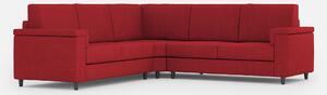 Divano Angolare 5 Posti 226x226x85 cm Marrak in Tessuto Rosso
