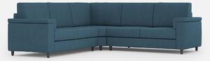 Divano Angolare 5 Posti 226x226x85 cm Marrak in Tessuto Avio