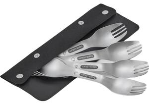 Set di forchette argentato in acciaio inox 4 pz Spork – Black + Blum