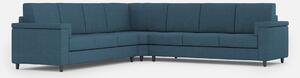 Divano Angolare 7 Posti 286x286x85 cm Marrak in Tessuto Avio