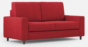 Divano 2 Posti 148x85x85 cm Sakar in Tessuto Rosso