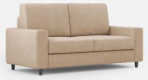 Divano 2 Posti 148x85x85 cm Sakar in Tessuto Beige
