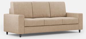 Divano 3 Posti 208x85x85 cm Sakar in Tessuto Beige