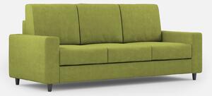 Divano 3 Posti 208x85x85 cm Sakar in Tessuto Verde