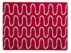 Coperta rossa 150x200 cm Swirl – noo.ma