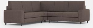 Divano Angolare 5 Posti 246x246x85 cm Sakar in Tessuto Talpa