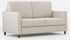 Divano 2 Posti 138x85x85 cm Karay in Tessuto Latte