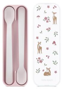 Set di cucchiai da bambini rosa chiaro in plastica 2 pz Fairy Garden by Little Dutch – Mepal