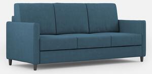 Divano 3 Posti 198x85x85 cm Karay in Tessuto Avio