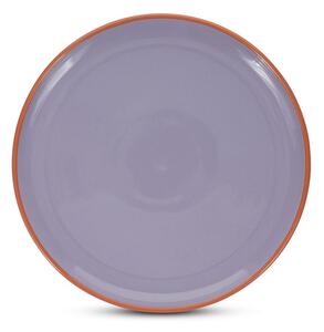 Piatto arancione/viola in gres ø 26 cm Duo – ONA