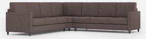 Divano Angolare 7 Posti 281x281x85 cm Karay in Tessuto Talpa