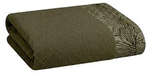 Asciugamano tipo terry verde scuro in cotone 50x100 cm Valencia – My House