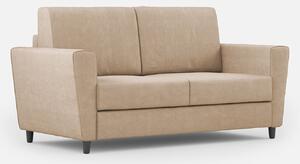 Divano 2 Posti 152x85x85 cm Yasel in Tessuto Beige