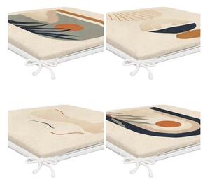 Set di cuscini per sedie 4 pz 42x42 cm Illustrated Arch – Mila Home