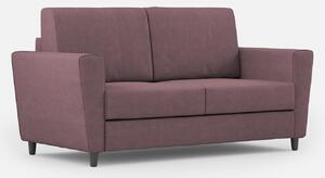 Divano 2 Posti 152x85x85 cm Yasel in Tessuto Prugna
